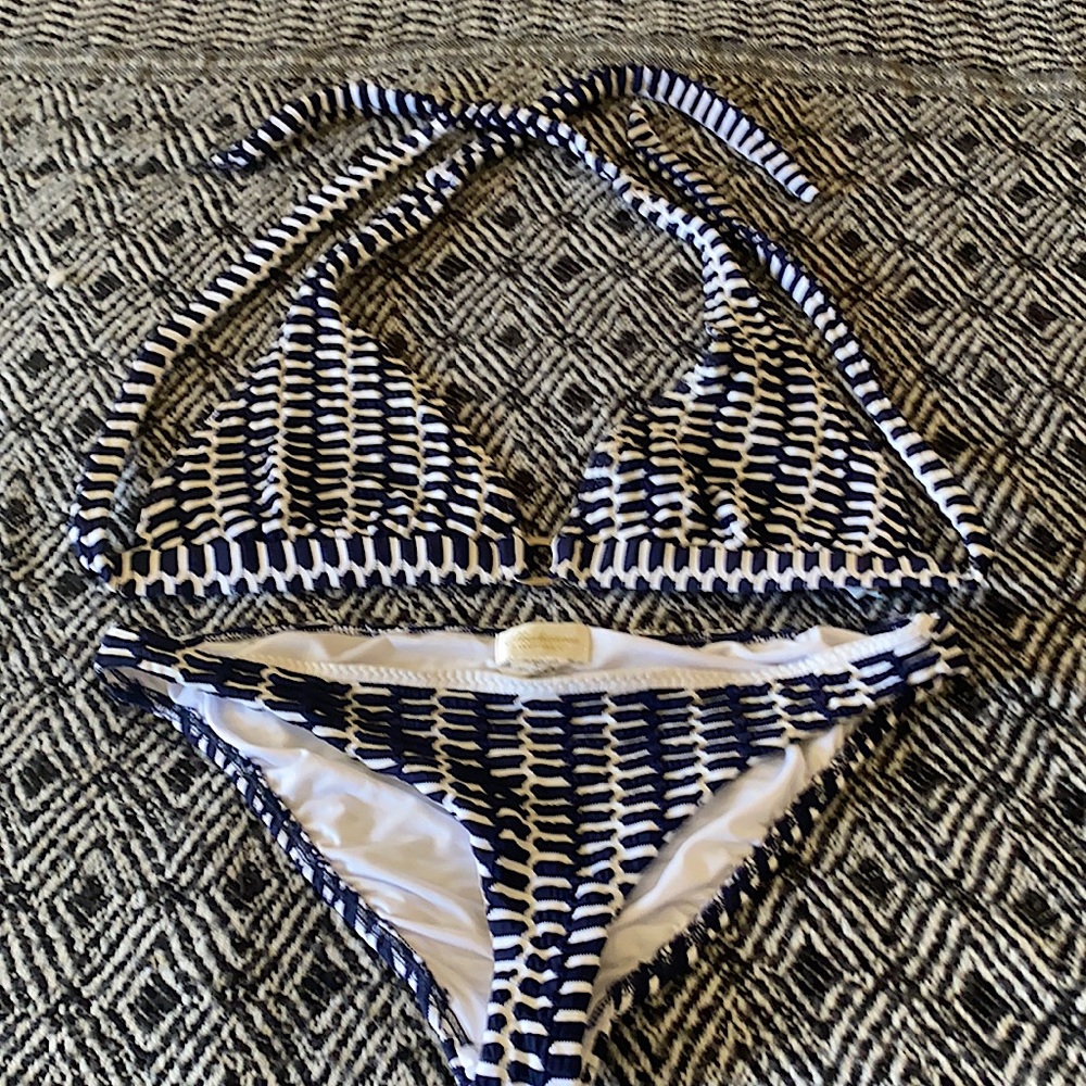 Shoshanna Swimwear Halter Bikini Top and Bottom